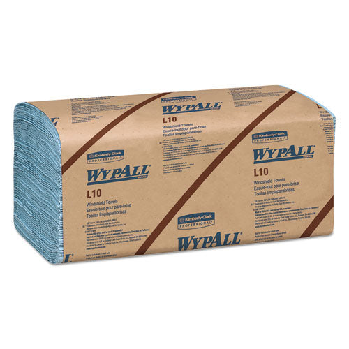 WypAll® wholesale. L10 Windshield Wipers, Banded, 2-ply, 9.3 X 10.25, 140-pack, 16 Packs-carton. HSD Wholesale: Janitorial Supplies, Breakroom Supplies, Office Supplies.