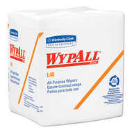 WypAll® wholesale. L40 Towels, 1-4 Fold, White, 12 1-2 X 12, 56-box, 18 Packs-carton. HSD Wholesale: Janitorial Supplies, Breakroom Supplies, Office Supplies.