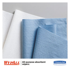 WypAll® wholesale. L40 Wiper, 1-4 Fold, Blue, 12 1-2 X 12, 56-box, 12 Boxes-carton. HSD Wholesale: Janitorial Supplies, Breakroom Supplies, Office Supplies.