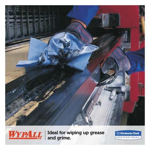 WypAll® wholesale. L40 Wiper, 1-4 Fold, Blue, 12 1-2 X 12, 56-box, 12 Boxes-carton. HSD Wholesale: Janitorial Supplies, Breakroom Supplies, Office Supplies.