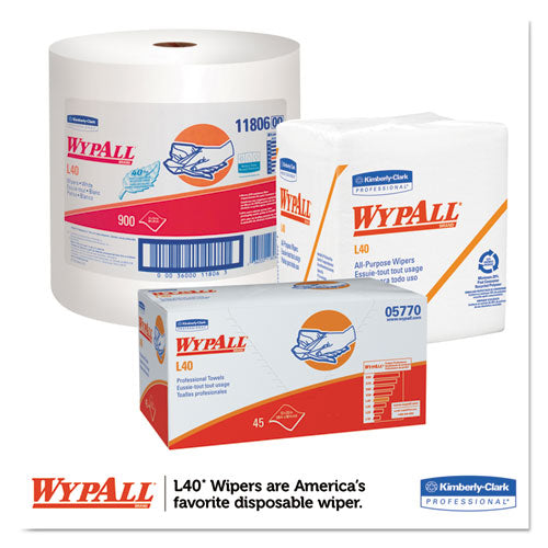 WypAll® wholesale. L40 Towels, Dry Up Towels, 19 1-2" X 42", White, 200 Towels-roll. HSD Wholesale: Janitorial Supplies, Breakroom Supplies, Office Supplies.