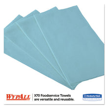 Load image into Gallery viewer, WypAll® wholesale. X70 Foodservice Towels, 1-4 Fold, 12 1-2 X 23 1-2, Blue, 300-carton. HSD Wholesale: Janitorial Supplies, Breakroom Supplies, Office Supplies.