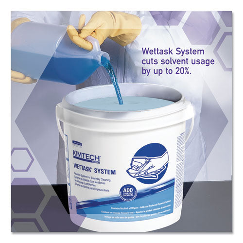 Kimtech™ wholesale. Kimtech™ Wipers For Wettask System, Bleach, Disinfectants And Sanitizers, 6 X 12, 570-roll, 6 Rolls And 1 Bucket-carton. HSD Wholesale: Janitorial Supplies, Breakroom Supplies, Office Supplies.
