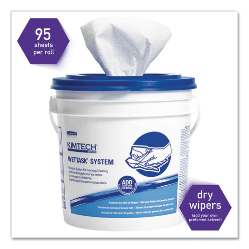 Kimtech™ wholesale. Kimtech™ Wipers For Wettask System, Bleach, Disinfectants And Sanitizers, 6 X 12, 570-roll, 6 Rolls And 1 Bucket-carton. HSD Wholesale: Janitorial Supplies, Breakroom Supplies, Office Supplies.