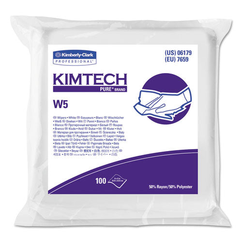 Kimtech™ wholesale. Kimtech™ W5 Critical Task Wipers, Flat Double Bag, Spunlace, 9x9, White, 100-pk, 5-carton. HSD Wholesale: Janitorial Supplies, Breakroom Supplies, Office Supplies.