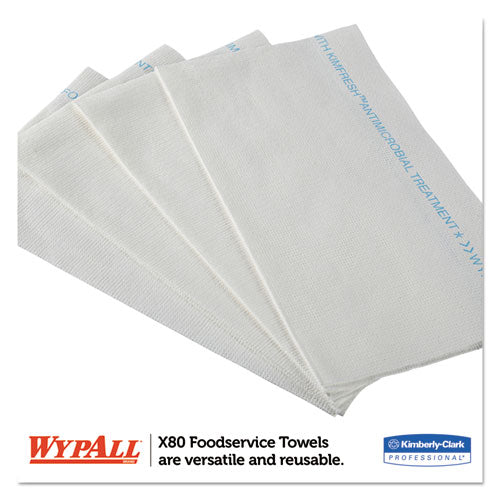 WypAll® wholesale. X80 Foodservice Towel, Kimfresh Antimicrobial Hydroknit, 12 1-2 X 23 1-2, 150-ct. HSD Wholesale: Janitorial Supplies, Breakroom Supplies, Office Supplies.