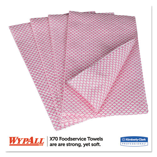 WypAll® wholesale. X70 Wipers, 12 1-2 X 23 1-2, Red, 300-box. HSD Wholesale: Janitorial Supplies, Breakroom Supplies, Office Supplies.