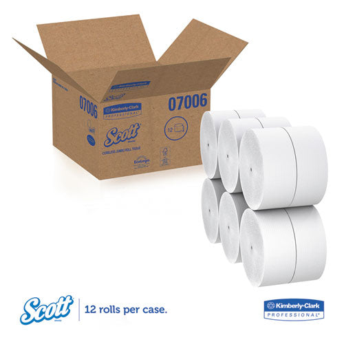 Scott® wholesale. Scott Essential Coreless Jrt, Septic Safe, 2-ply, White, 1150 Ft, 12 Rolls-carton. HSD Wholesale: Janitorial Supplies, Breakroom Supplies, Office Supplies.