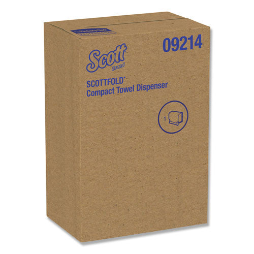 Scott® wholesale. Scottfold Folded Towel Dispenser, 10.75 X 4.75 X 9, White. HSD Wholesale: Janitorial Supplies, Breakroom Supplies, Office Supplies.