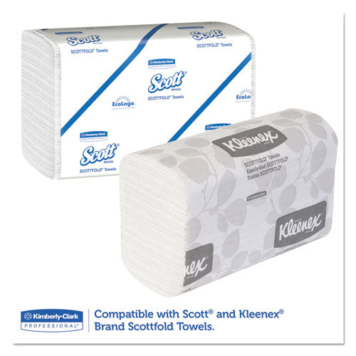 Kimberly-Clark Professional* wholesale. Kimberly-Clark Scottfold Compact Towel Dispenser, 13.3 X 10 X 13.5 Pearl White. HSD Wholesale: Janitorial Supplies, Breakroom Supplies, Office Supplies.