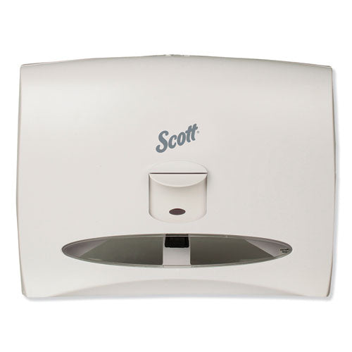 Scott® wholesale. Personal Seat Cover Dispenser, 17.5 X 2.25 X 13.25, White. HSD Wholesale: Janitorial Supplies, Breakroom Supplies, Office Supplies.