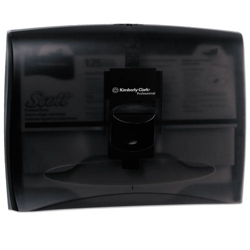Scott® wholesale. Personal Seat Cover Dispenser, 17.5 X 2.25 X 13.25, Black. HSD Wholesale: Janitorial Supplies, Breakroom Supplies, Office Supplies.