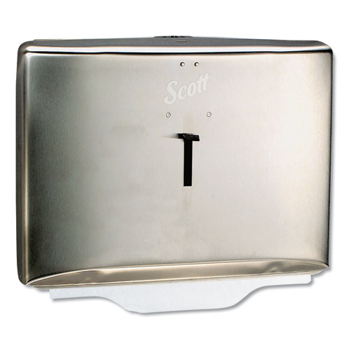 Scott® wholesale. Personal Seat Cover Dispenser, 16.6 X 2.5 X 12.3, Stainless Steel. HSD Wholesale: Janitorial Supplies, Breakroom Supplies, Office Supplies.