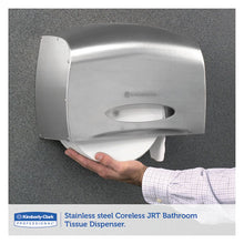 Load image into Gallery viewer, Scott® wholesale. Pro Coreless Jumbo Roll Tissue Dispenser, Ez Load, 6x9.8x14.3, Stainless Steel. HSD Wholesale: Janitorial Supplies, Breakroom Supplies, Office Supplies.