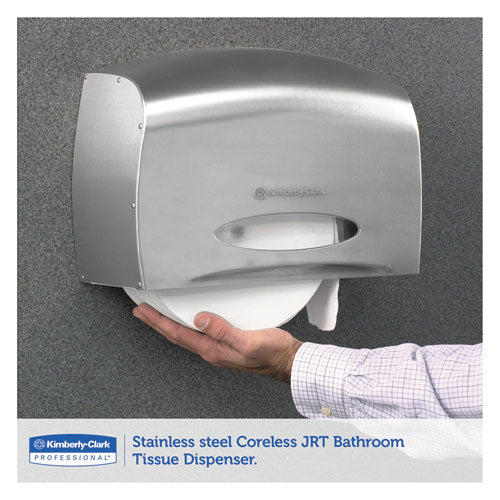 Scott® wholesale. Pro Coreless Jumbo Roll Tissue Dispenser, Ez Load, 6x9.8x14.3, Stainless Steel. HSD Wholesale: Janitorial Supplies, Breakroom Supplies, Office Supplies.