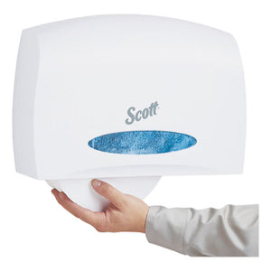 Scott® wholesale. Scott Essential Coreless Jumbo Roll Tissue Dispenser,14 3-10 X 5 9-10 X 9 4-5,white. HSD Wholesale: Janitorial Supplies, Breakroom Supplies, Office Supplies.