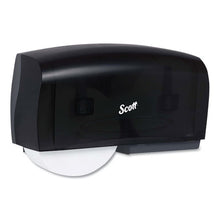 Load image into Gallery viewer, Scott® wholesale. Scott Essential Coreless Twin Jumbo Roll Tissue Dispenser, 20 X 6 X 11, Black. HSD Wholesale: Janitorial Supplies, Breakroom Supplies, Office Supplies.