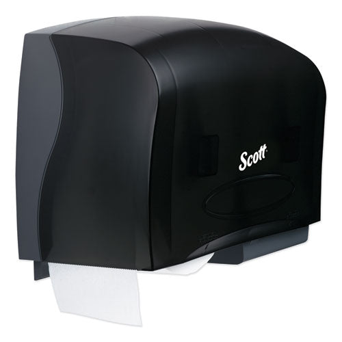 Scott® wholesale. Scott Essential Coreless Twin Jumbo Roll Tissue Dispenser, 20 X 6 X 11, Black. HSD Wholesale: Janitorial Supplies, Breakroom Supplies, Office Supplies.