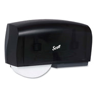 Scott® wholesale. Scott Essential Coreless Twin Jumbo Roll Tissue Dispenser, 20 X 6 X 11, Black. HSD Wholesale: Janitorial Supplies, Breakroom Supplies, Office Supplies.