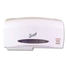 Load image into Gallery viewer, Scott® wholesale. Scott Essential Coreless Twin Jumbo Roll Tissue Dispenser, 20 1-10 X 5 9-10 X 10 9-10. HSD Wholesale: Janitorial Supplies, Breakroom Supplies, Office Supplies.