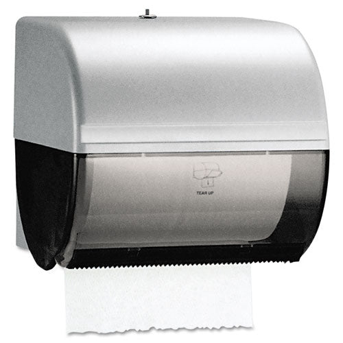 Kimberly-Clark Professional* wholesale. Kimberly-Clark Omni Roll Towel Dispenser, 10.5 X 10 X 10, Smoke-gray. HSD Wholesale: Janitorial Supplies, Breakroom Supplies, Office Supplies.