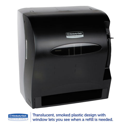 Kimberly-Clark Professional* wholesale. Kimberly-Clark Lev-r-matic Roll Towel Dispenser, 13.3 X 9.8 X 13.5, Smoke. HSD Wholesale: Janitorial Supplies, Breakroom Supplies, Office Supplies.