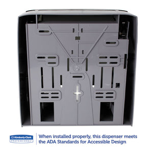 Kimberly-Clark Professional* wholesale. Kimberly-Clark Lev-r-matic Roll Towel Dispenser, 13.3 X 9.8 X 13.5, Smoke. HSD Wholesale: Janitorial Supplies, Breakroom Supplies, Office Supplies.