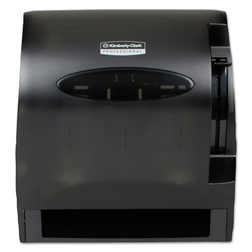 Kimberly-Clark Professional* wholesale. Kimberly-Clark Lev-r-matic Roll Towel Dispenser, 13.3 X 9.8 X 13.5, Smoke. HSD Wholesale: Janitorial Supplies, Breakroom Supplies, Office Supplies.