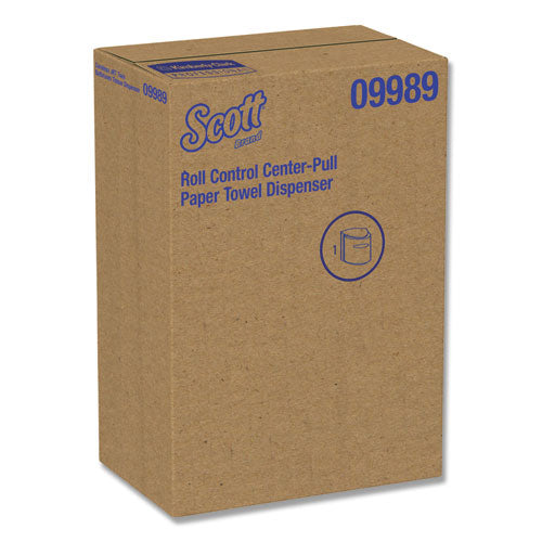 Scott® wholesale. Scott Roll Control Center Pull Towel Dispenser, 10.3 X 9.3 X 11.9, Smoke-gray. HSD Wholesale: Janitorial Supplies, Breakroom Supplies, Office Supplies.