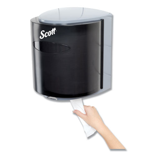 Scott® wholesale. Scott Roll Control Center Pull Towel Dispenser, 10.3 X 9.3 X 11.9, Smoke-gray. HSD Wholesale: Janitorial Supplies, Breakroom Supplies, Office Supplies.