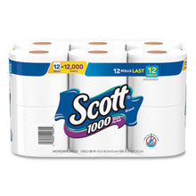 Load image into Gallery viewer, Scott® wholesale. Scott Toilet Paper, Septic Safe, 1-ply, White, 1000 Sheets-roll, 12 Rolls-pack, 4 Pack-carton. HSD Wholesale: Janitorial Supplies, Breakroom Supplies, Office Supplies.