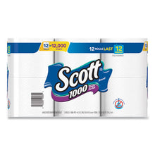 Load image into Gallery viewer, Scott® wholesale. Scott Toilet Paper, Septic Safe, 1-ply, White, 1000 Sheets-roll, 12 Rolls-pack, 4 Pack-carton. HSD Wholesale: Janitorial Supplies, Breakroom Supplies, Office Supplies.