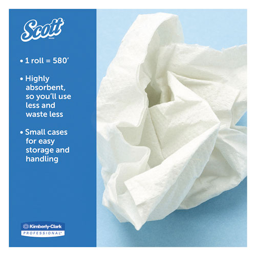 Scott® wholesale. Scott Control Slimroll Towels, Absorbency Pockets, 8" X 580ft, White, 6 Rolls-carton. HSD Wholesale: Janitorial Supplies, Breakroom Supplies, Office Supplies.