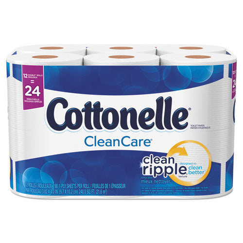 Cottonelle® wholesale. Cottonelle Clean Care Bathroom Tissue, Septic Safe, 1-ply, White, 170 Sheets-roll, 48 Rolls-carton. HSD Wholesale: Janitorial Supplies, Breakroom Supplies, Office Supplies.
