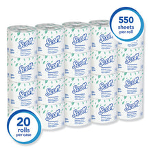 Load image into Gallery viewer, Scott® wholesale. Essential Standard Roll Bathroom Tissue, Traditional, Septic Safe, 2 Ply, White, 550 Sheets-roll, 20 Rolls-carton. HSD Wholesale: Janitorial Supplies, Breakroom Supplies, Office Supplies.