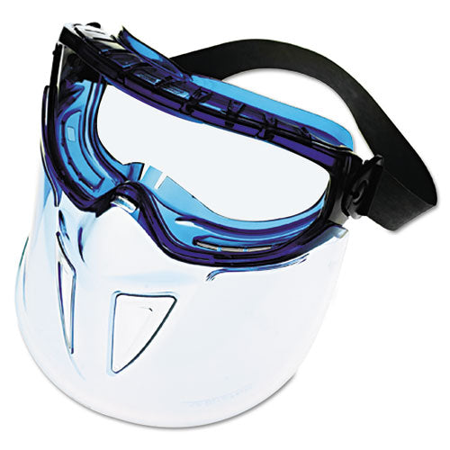 KleenGuard™ wholesale. Kleenguard™ V90 Series Face Shield, Blue Frame, Clear Lens. HSD Wholesale: Janitorial Supplies, Breakroom Supplies, Office Supplies.