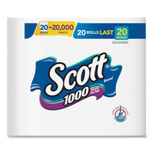 Load image into Gallery viewer, 1000 Bathroom Tissue, Septic Safe, 1-ply, White, 1000 Sheet-roll, 20-pack