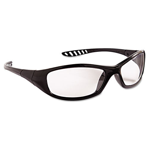 KleenGuard™ wholesale. Kleenguard™ V40 Hellraiser Safety Glasses, Black Frame, Clear Lens. HSD Wholesale: Janitorial Supplies, Breakroom Supplies, Office Supplies.