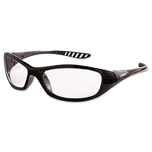 KleenGuard™ wholesale. Kleenguard™ V40 Hellraiser Safety Glasses, Black Frame, Clear Lens. HSD Wholesale: Janitorial Supplies, Breakroom Supplies, Office Supplies.