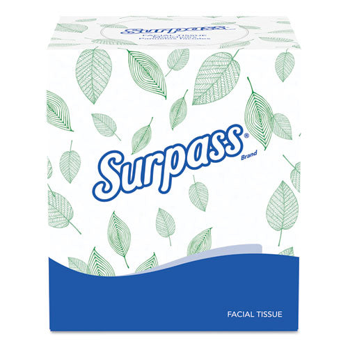 Surpass® wholesale. Facial Tissue, 2-ply, White, Pop-up Box, 110-box, 36 Boxes-carton. HSD Wholesale: Janitorial Supplies, Breakroom Supplies, Office Supplies.