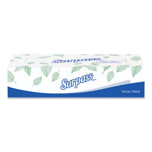 Load image into Gallery viewer, Surpass® wholesale. Facial Tissue, 2-ply, White, Flat Box, 100 Sheets-box, 30 Boxes-carton. HSD Wholesale: Janitorial Supplies, Breakroom Supplies, Office Supplies.