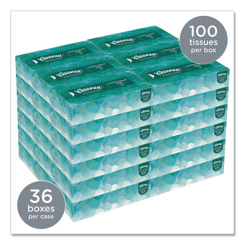 Kleenex® wholesale. White Facial Tissue, 2-ply, White, Pop-up Box, 100 Sheets-box, 36 Boxes-carton. HSD Wholesale: Janitorial Supplies, Breakroom Supplies, Office Supplies.