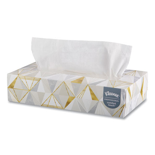 Kleenex® wholesale. White Facial Tissue, 2-ply, White, Pop-up Box, 125 Sheets-box. HSD Wholesale: Janitorial Supplies, Breakroom Supplies, Office Supplies.