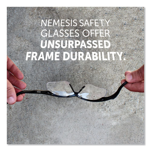 KleenGuard™ wholesale. Kleenguard™ Nemesis Safety Glasses, Black Frame, Clear Lens. HSD Wholesale: Janitorial Supplies, Breakroom Supplies, Office Supplies.