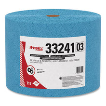 Load image into Gallery viewer, WypAll® wholesale. Oil, Grease And Ink Cloths, Jumbo Roll, 9 3-5 X 13 2-5, Blue, 717-roll. HSD Wholesale: Janitorial Supplies, Breakroom Supplies, Office Supplies.