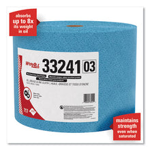 Load image into Gallery viewer, WypAll® wholesale. Oil, Grease And Ink Cloths, Jumbo Roll, 9 3-5 X 13 2-5, Blue, 717-roll. HSD Wholesale: Janitorial Supplies, Breakroom Supplies, Office Supplies.