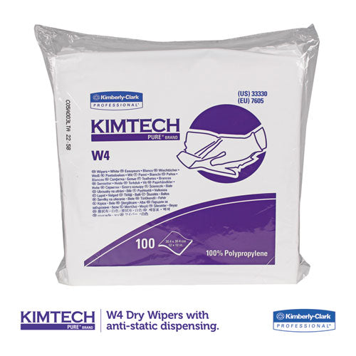 Kimtech™ wholesale. Kimtech™ W4 Critical Task Wipers, Flat Double Bag, 12x12, White, 100-pack, 5 Packs-carton. HSD Wholesale: Janitorial Supplies, Breakroom Supplies, Office Supplies.