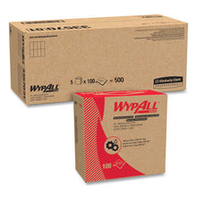 Load image into Gallery viewer, WypAll® wholesale. Oil, Grease And Ink Cloths, Pop-up Box, 8 4-5 X 16 4-5, Blue, 100-box, 5-carton. HSD Wholesale: Janitorial Supplies, Breakroom Supplies, Office Supplies.