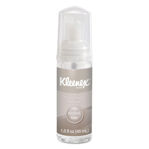 Kleenex® wholesale. Kleenex alcohol-free Foam Hand Sanitizer, 1.5 Oz, Clear, 24-carton. HSD Wholesale: Janitorial Supplies, Breakroom Supplies, Office Supplies.