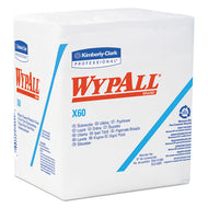 WypAll® wholesale. X60 Cloths, 1-4 Fold, 12 1-2 X 13, White, 76-box, 12 Boxes-carton. HSD Wholesale: Janitorial Supplies, Breakroom Supplies, Office Supplies.